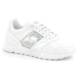 2018 Nouvelle Basket Omega X W Snowflakes Le Coq Sportif Femme Blanc